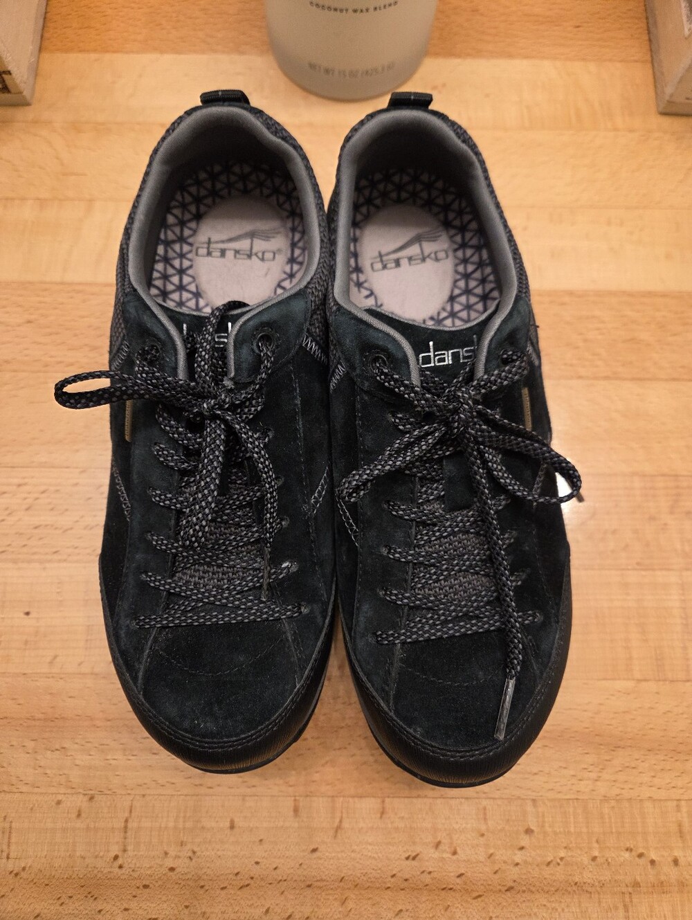 Dansko Paisley Waterproof Sneakers Black Suede Vibram Sole Women's Size EU 38 - Picture 7 of 10